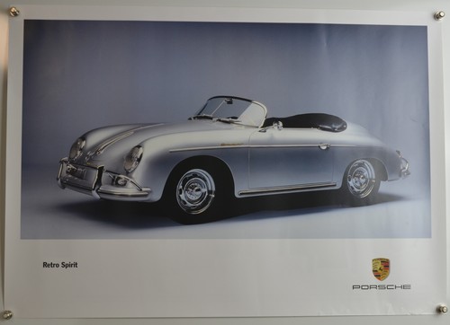 Plakat poster porsche - porsche, retro